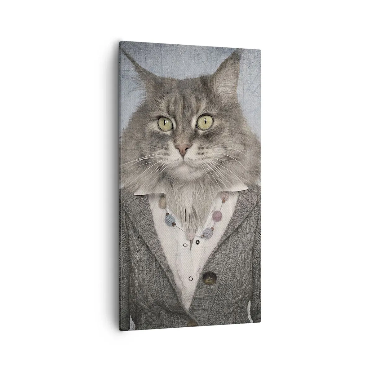 Canvastavla - Bild på duk - Päls är på modet igen - 55x100 cm