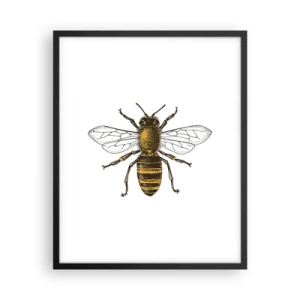 Affisch i svart ram - Vackert och bra - 40x50 cm