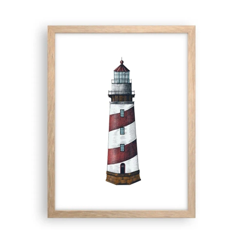 Affisch i ram av ljusek - Alltid på sin vakt - 30x40 cm