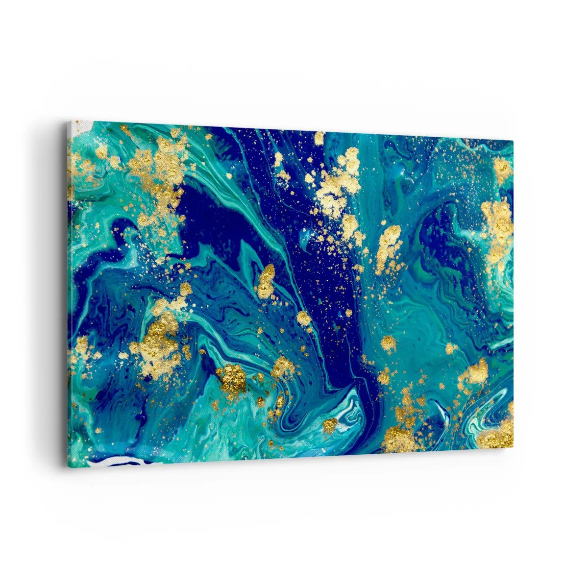 Canvastavla - Bild på duk - Solflingor - 120x80 cm