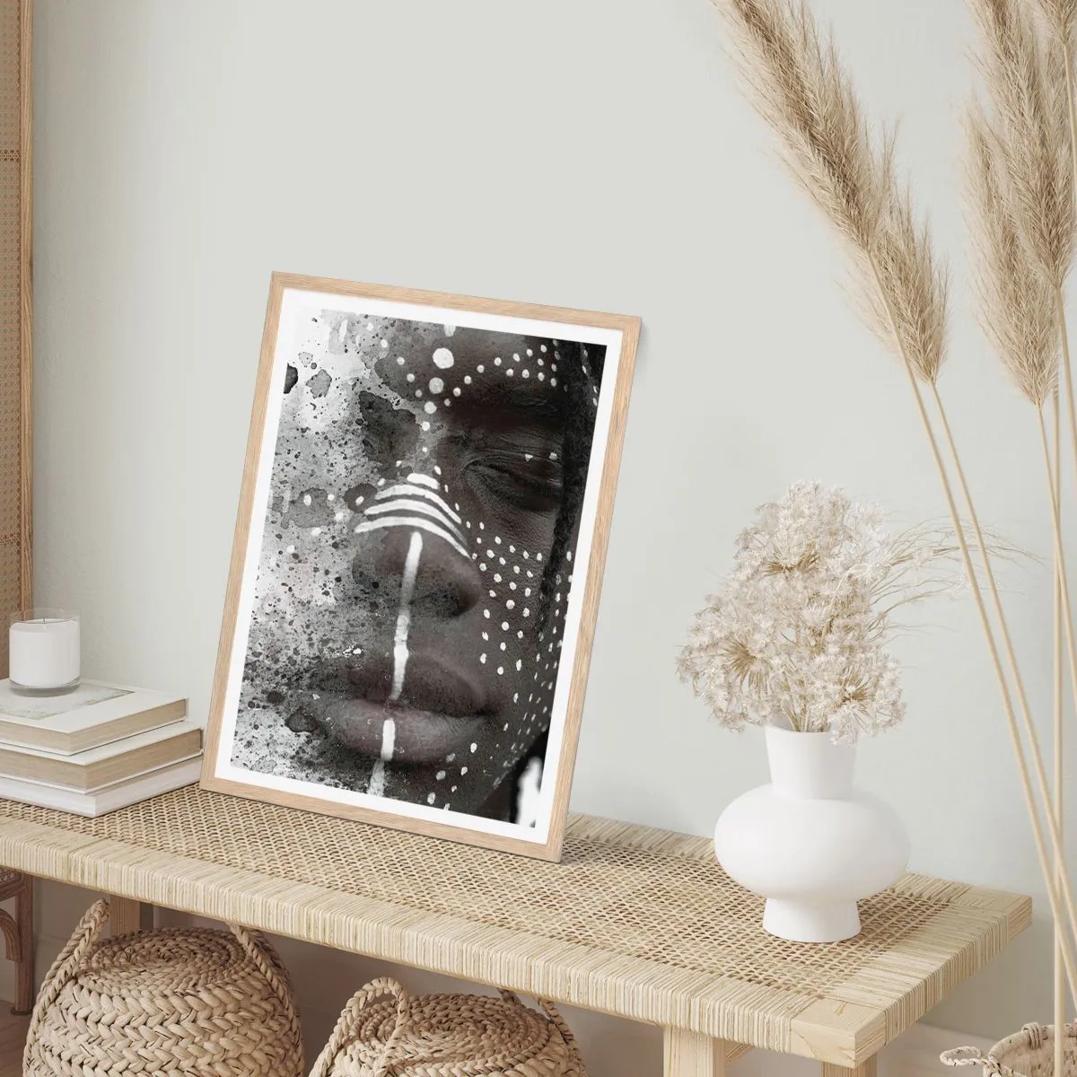 Affisch i ram av ljusek - Upptäck den ursprungliga andan - 30x40 cm