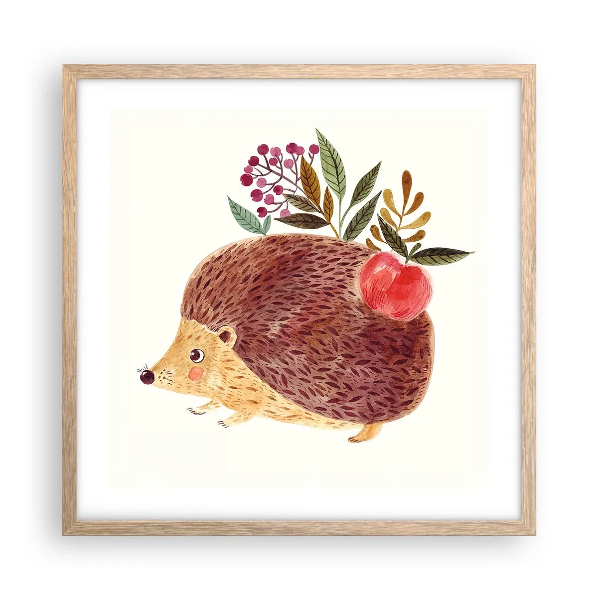 Affisch i ram av ljusek - Och du gillar mig redan - 50x50 cm