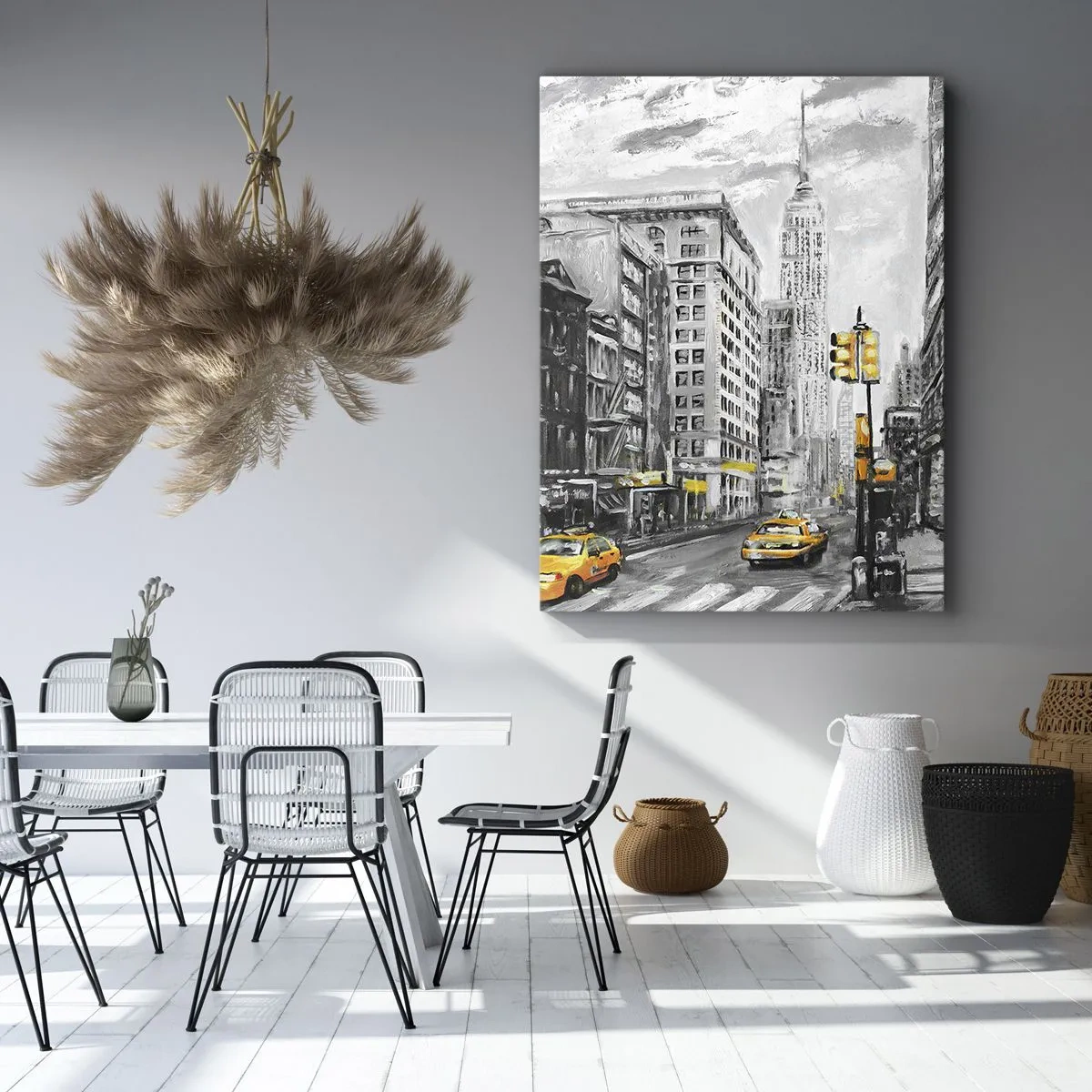Canvastavla - Bild på duk - New York berättelse - 45x80 cm