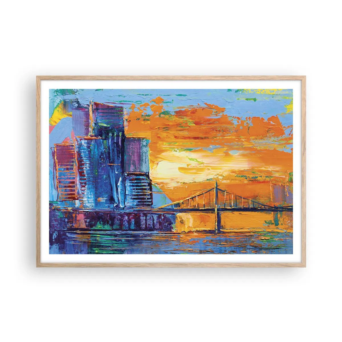 Affisch i ram av ljusek - Kultur och natur - 100x70 cm