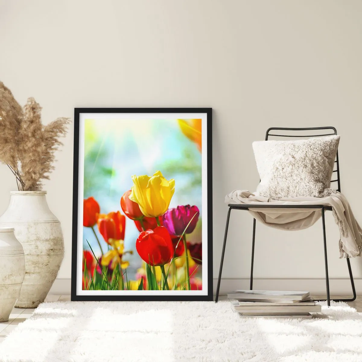 Affisch i svart ram - Solens alla färger - 70x100 cm