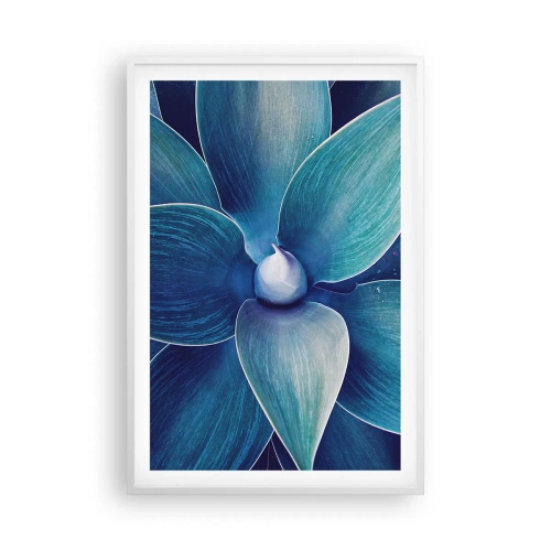 Affisch i vit ram - Blått från himlen - 61x91 cm