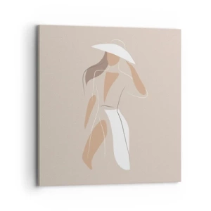 Canvastavla - Bild på duk - Mode är lek - 70x70 cm