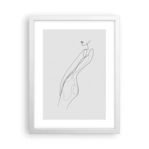 Affisch i vit ram - Bara en utfästelse - 30x40 cm