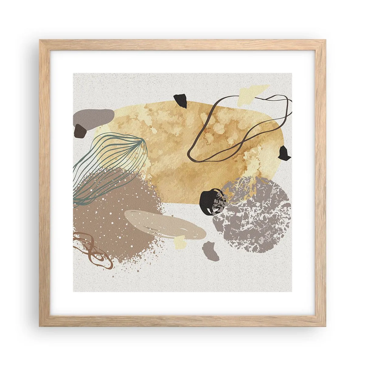 Affisch i ram av ljusek - Olika former - 40x40 cm