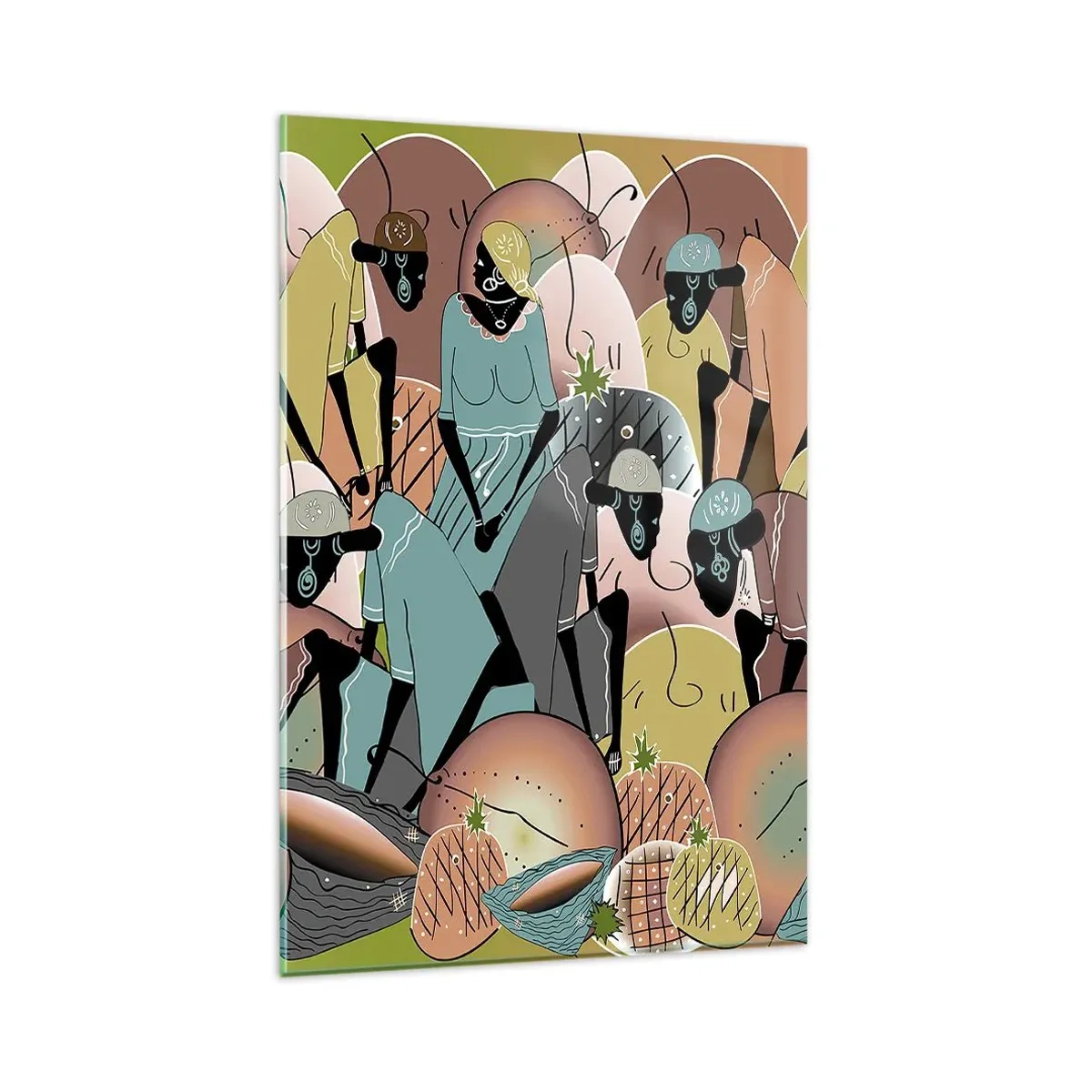 Glastavla - Bild på glas - Högtiden kommer - 80x120 cm