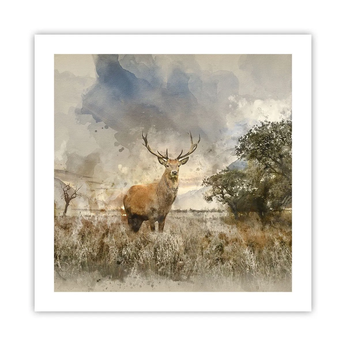 Affisch - Värdighet - styrka - dignitet - 50x50 cm