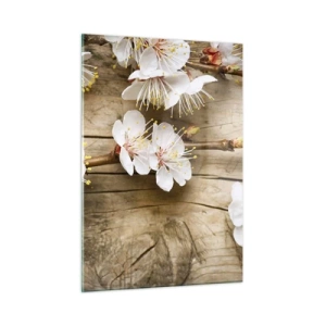 Glastavla - Bild på glas - Och så blev det vår - 50x70 cm