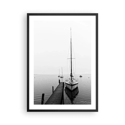 Affisch i svart ram - Klar att gå - 50x70cm - Redo att ge sig iväg - Modern väggdekoration för vardagsrum och sovrum ARTTOR