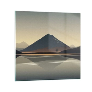 Glastavla - Bild på glas - Spegelbild - 30x30 cm