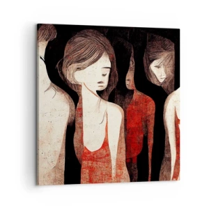 Canvastavla - Bild på duk - Madonnor av mörker - 60x60 cm