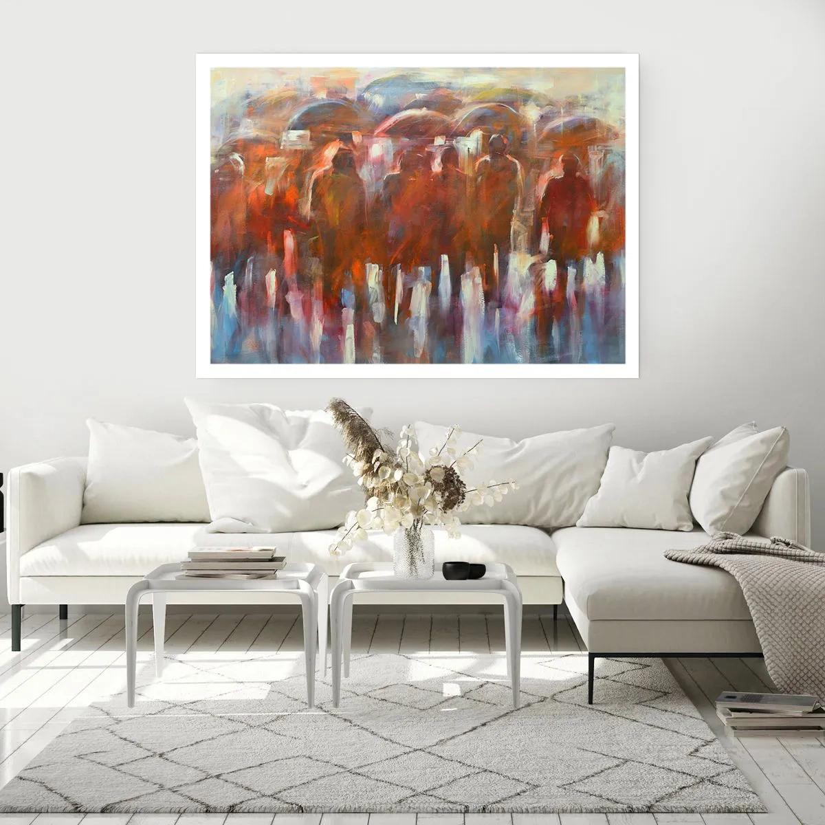 Affisch - Jämna i regn och dimma - 50x40 cm