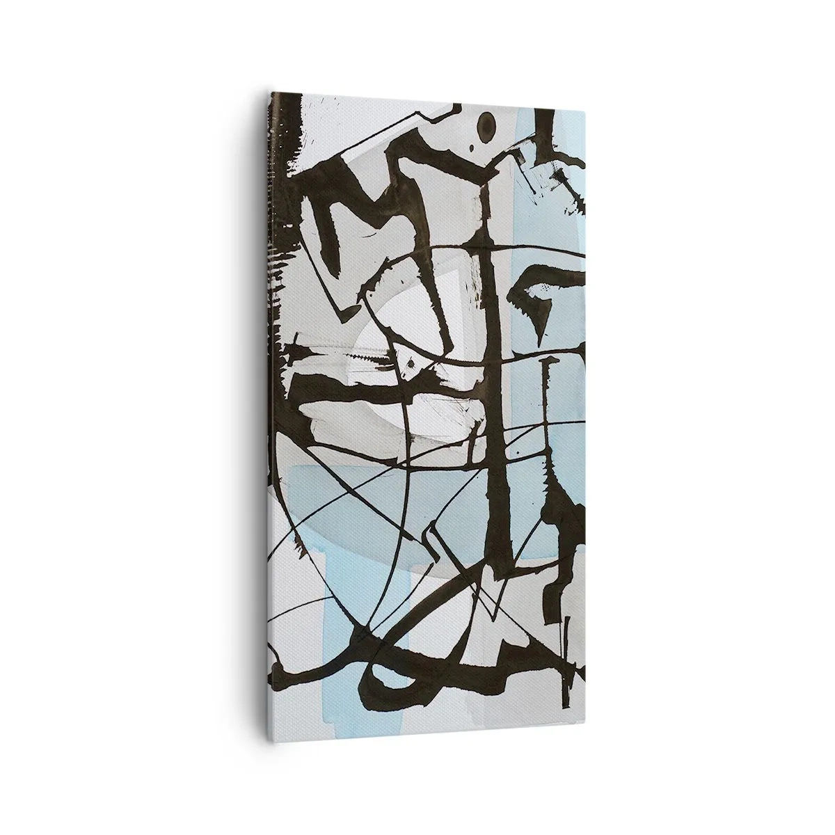 Canvastavla - Bild på duk - Blått trots allt - 55x100 cm