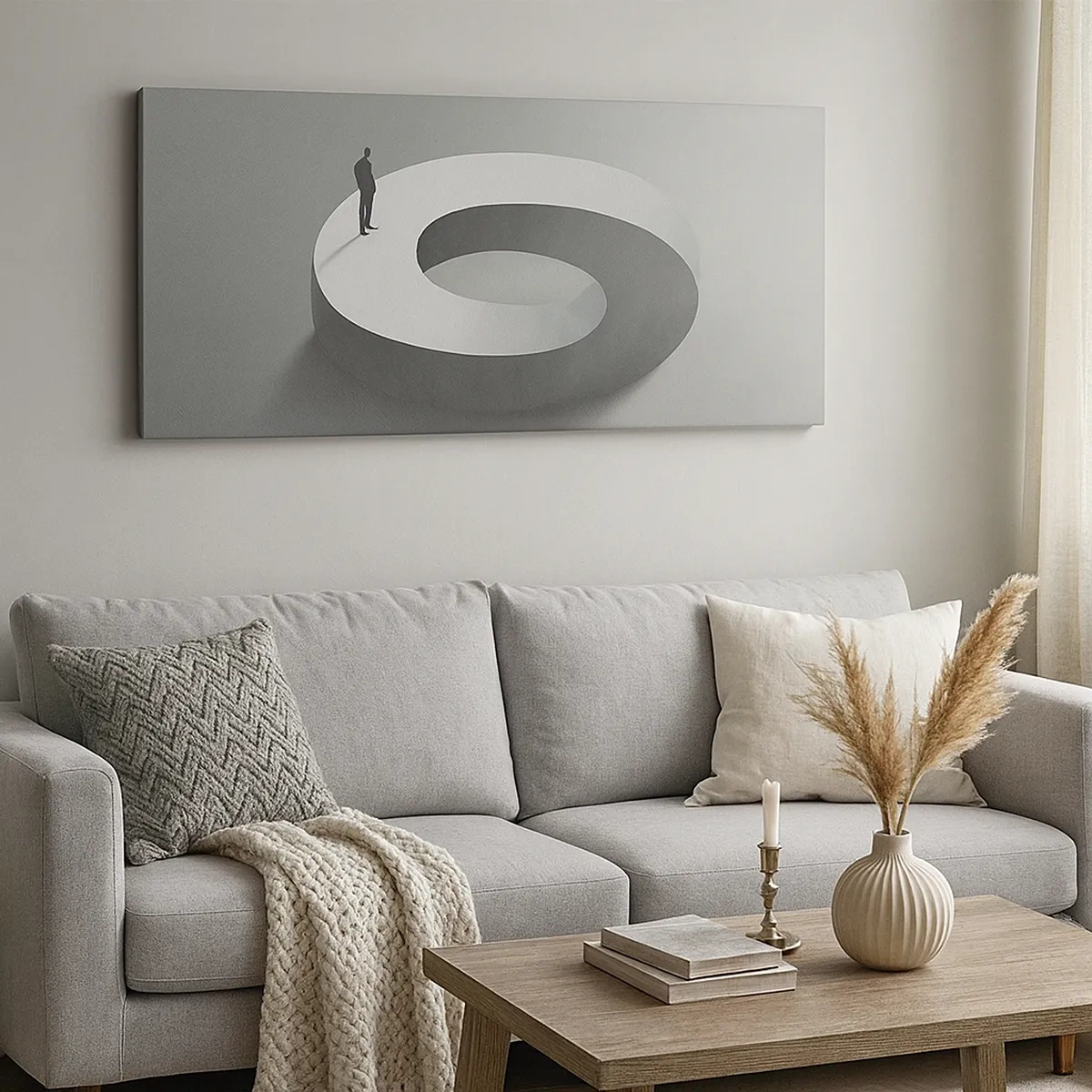 Canvastavla - Bild på duk - Och försök att vara klok - 30x30 cm