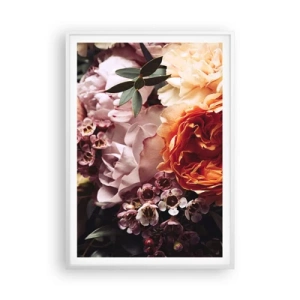 Affisch i vit ram - Omgärdade av skönhet - 70x100 cm