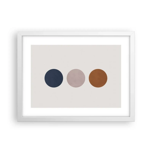 Affisch i vit ram - Perfektionens symbol - 40x30 cm