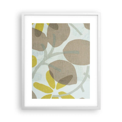 Affisch i vit ram - Komposition i solskenet - 40x50 cm