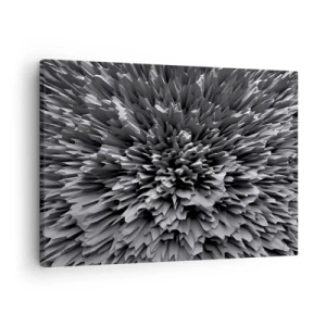 Canvastavla - Bild på duk - Abstrakt struktur i grå nyanser - 70x50cm - Det kan inte bli vassare än så här - Modern väggdekoration för vardagsrum och sovrum ARTTOR