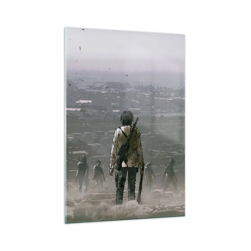 Glastavla - Bild på glas - Den siste rättvise? - 70x100 cm