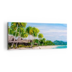 Canvastavla - Bild på duk - En exotisk dröm - 100x40 cm