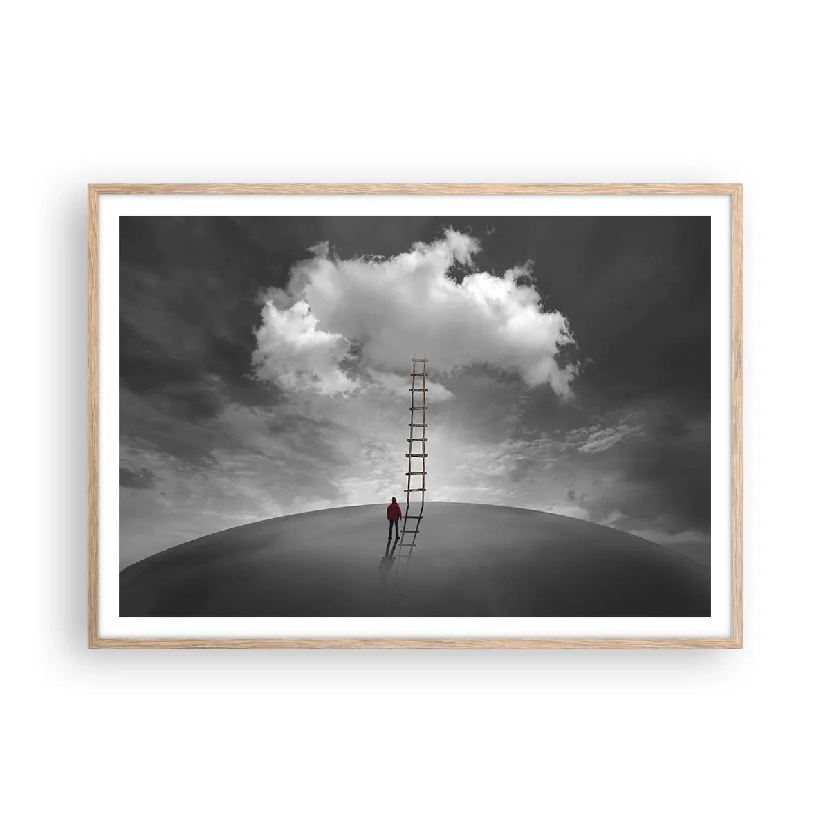 Affisch i ram av ljusek - Allt är möjligt - 100x70 cm