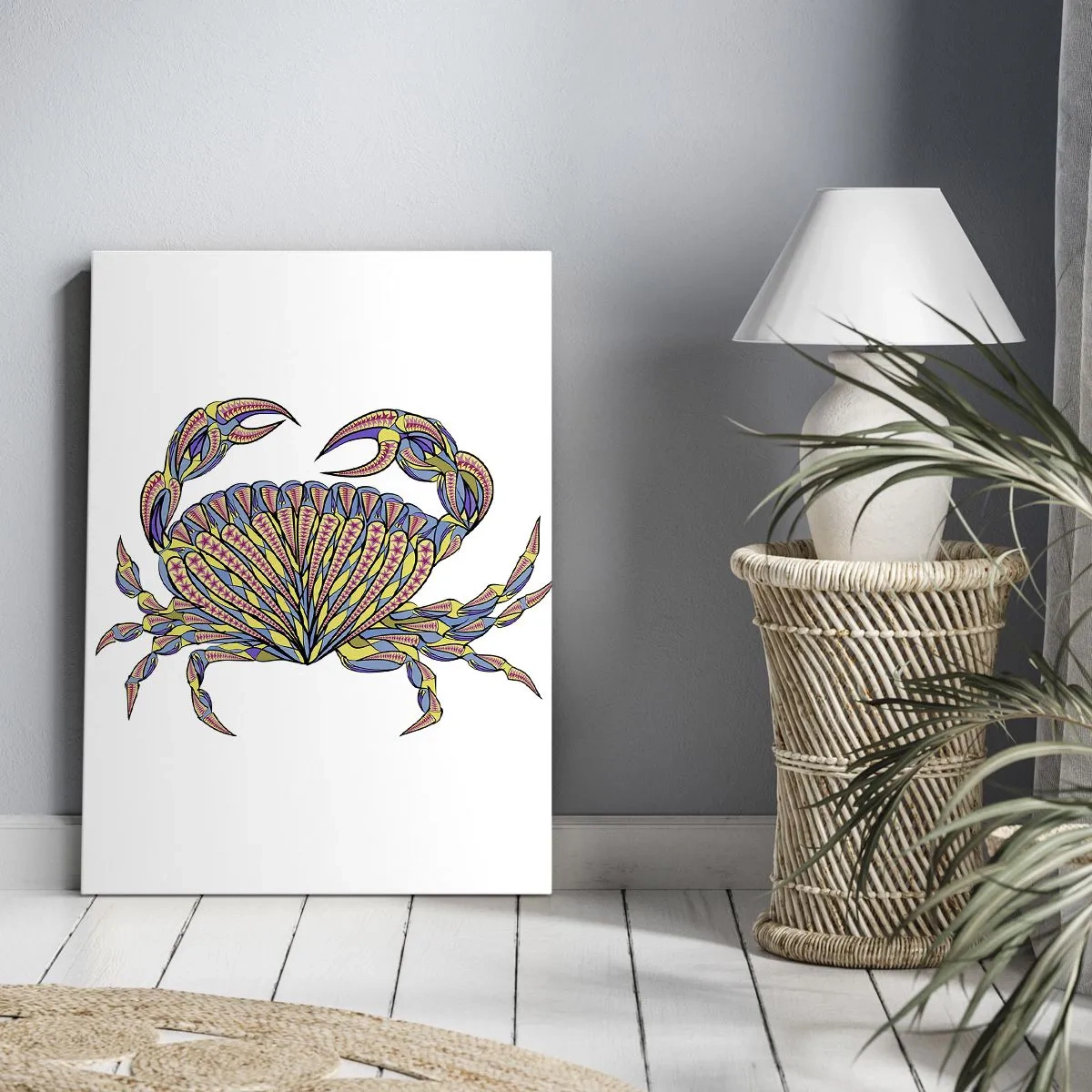 Canvastavla - Bild på duk - Havssmycken - 45x80 cm