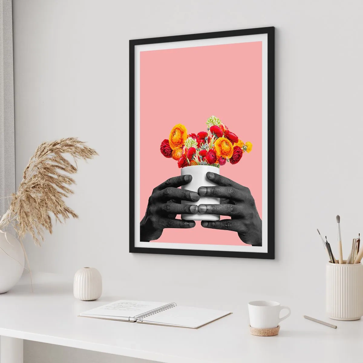 Affisch i svart ram - Livets apoteos - 61x91 cm