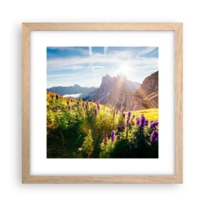 Affisch i ram av ljusek - Örternas hemliga liv - 30x30 cm