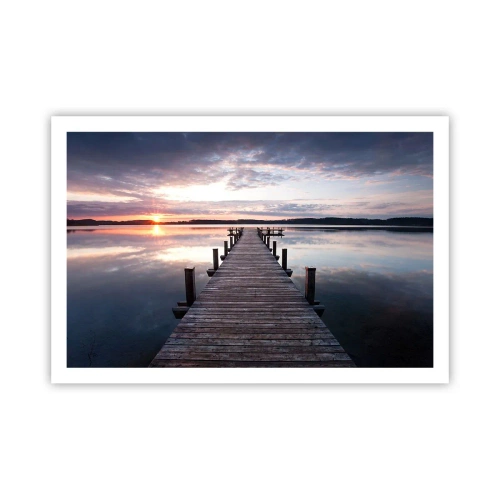 Affisch - Den tysta gränsen mellan dag och natt - 91x61 cm