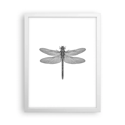 Affisch i vit ram - Precision i naturen - 30x40 cm