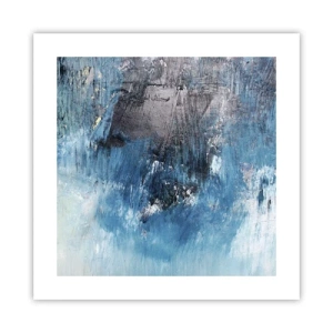 Affisch - Blå rapsodi - 40x40 cm