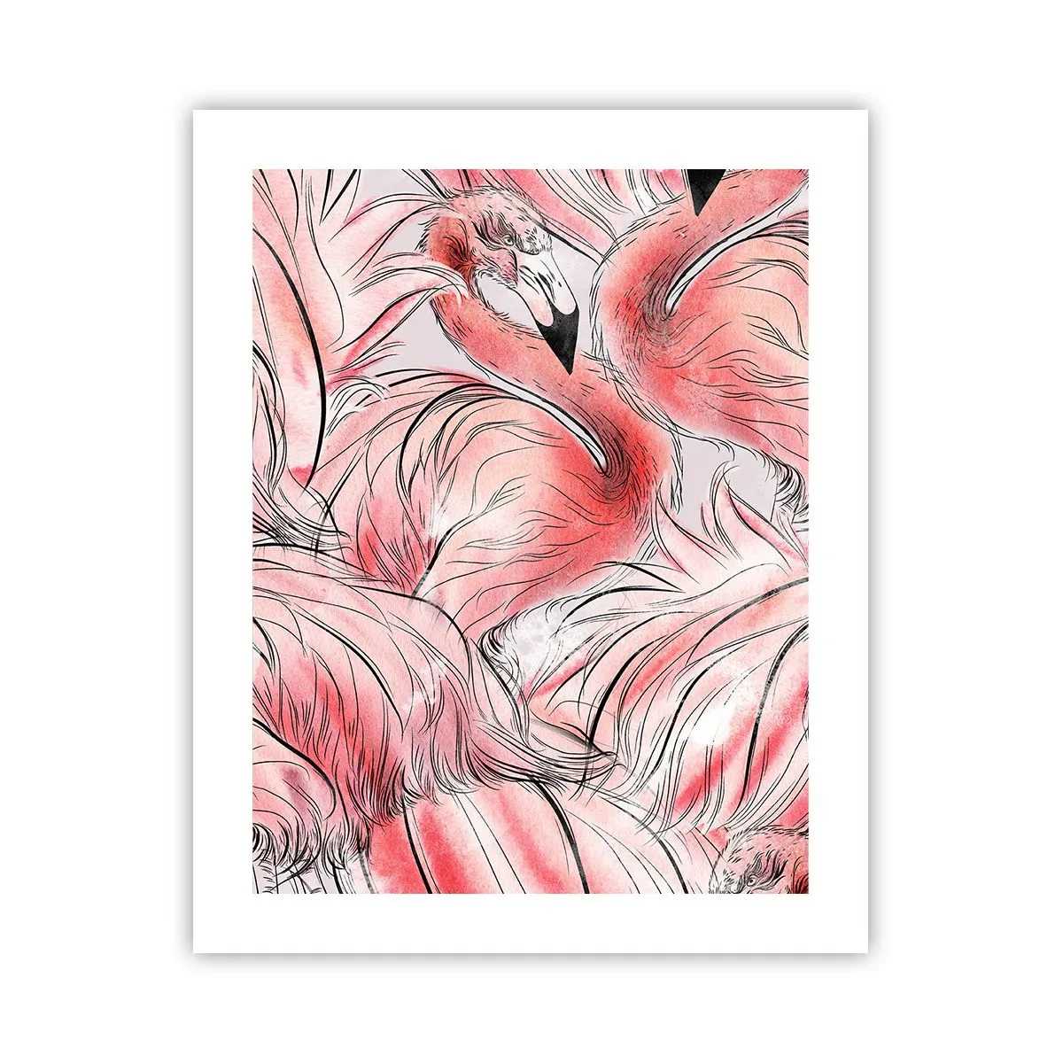 Affisch - Fåglarnas corps de ballet - 40x50 cm