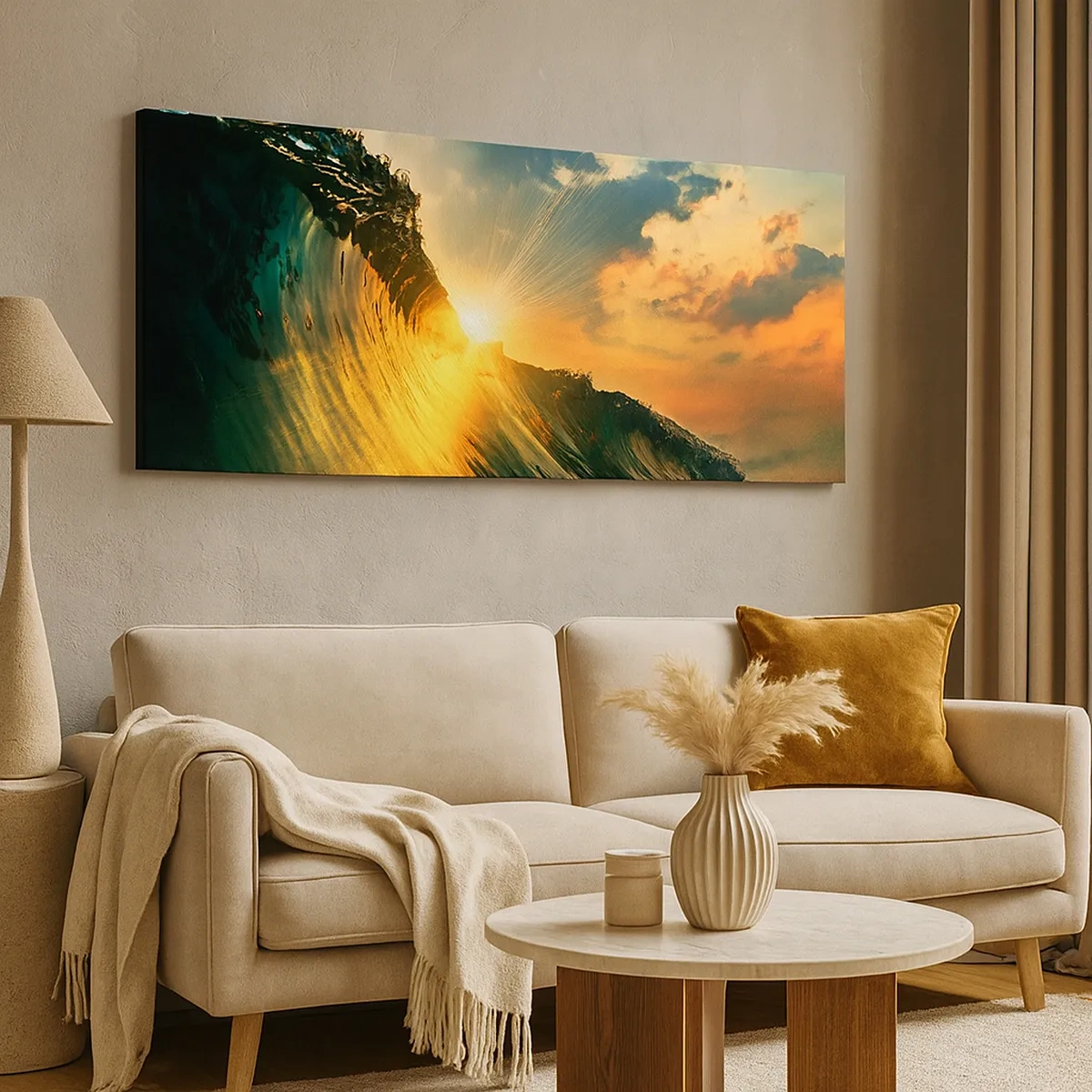 Canvastavla - Bild på duk - Surfare, var är du? - 30x30 cm