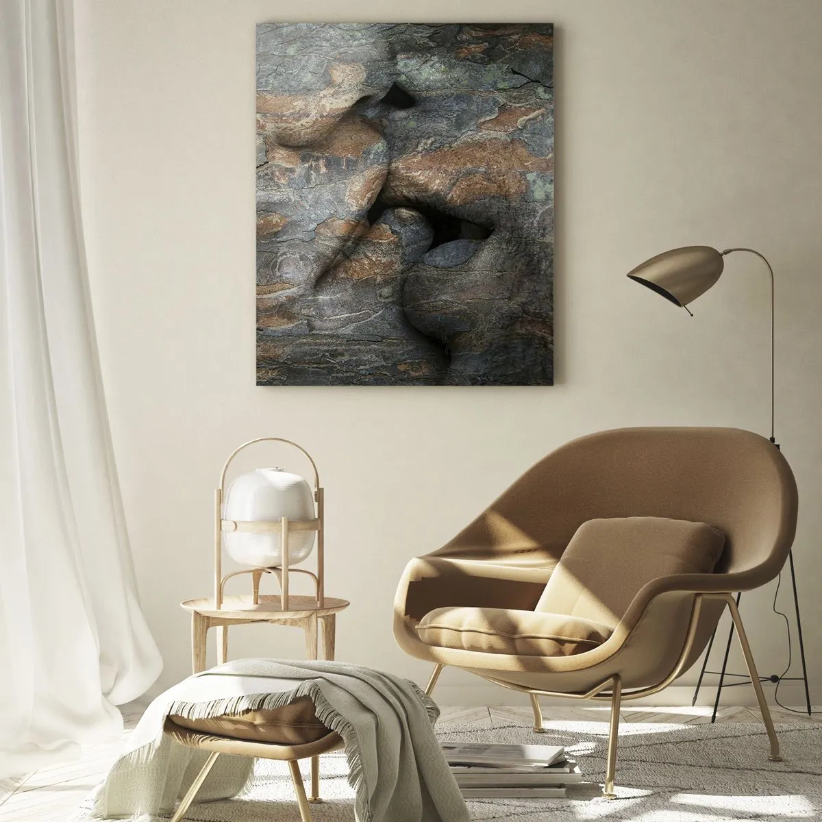 Glastavla - Bild på glas - Alltid tillsammans - 50x70 cm