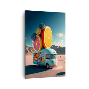 Canvastavla - Bild på duk - En smak av semester - 80x120 cm