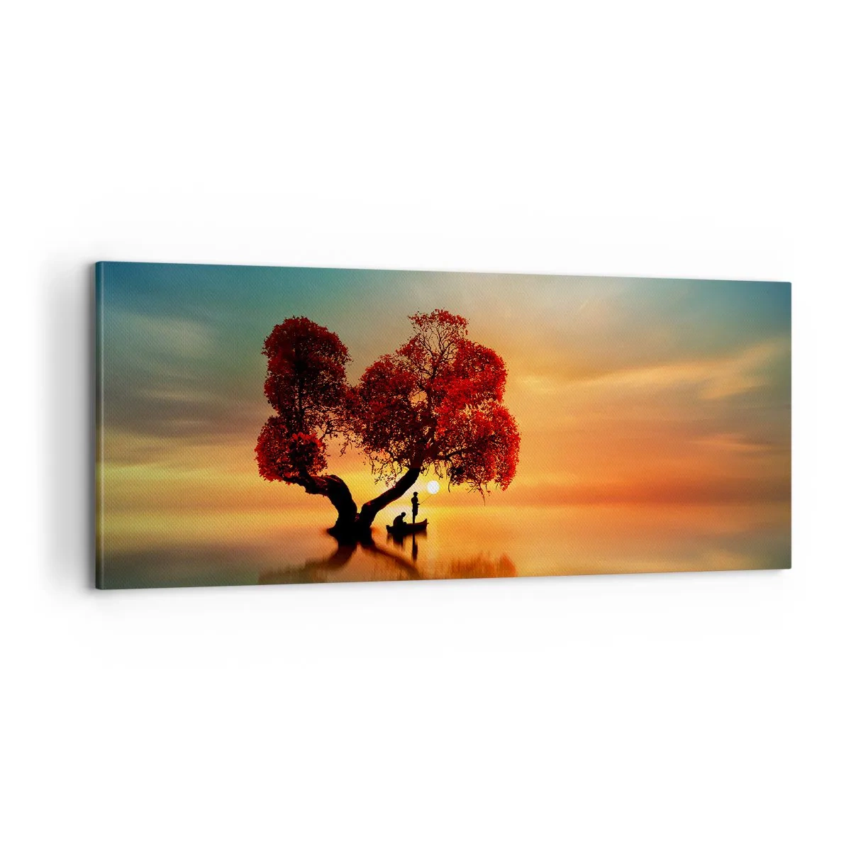 Canvastavla - Bild på duk - Avlägsen tystnad - 100x40 cm