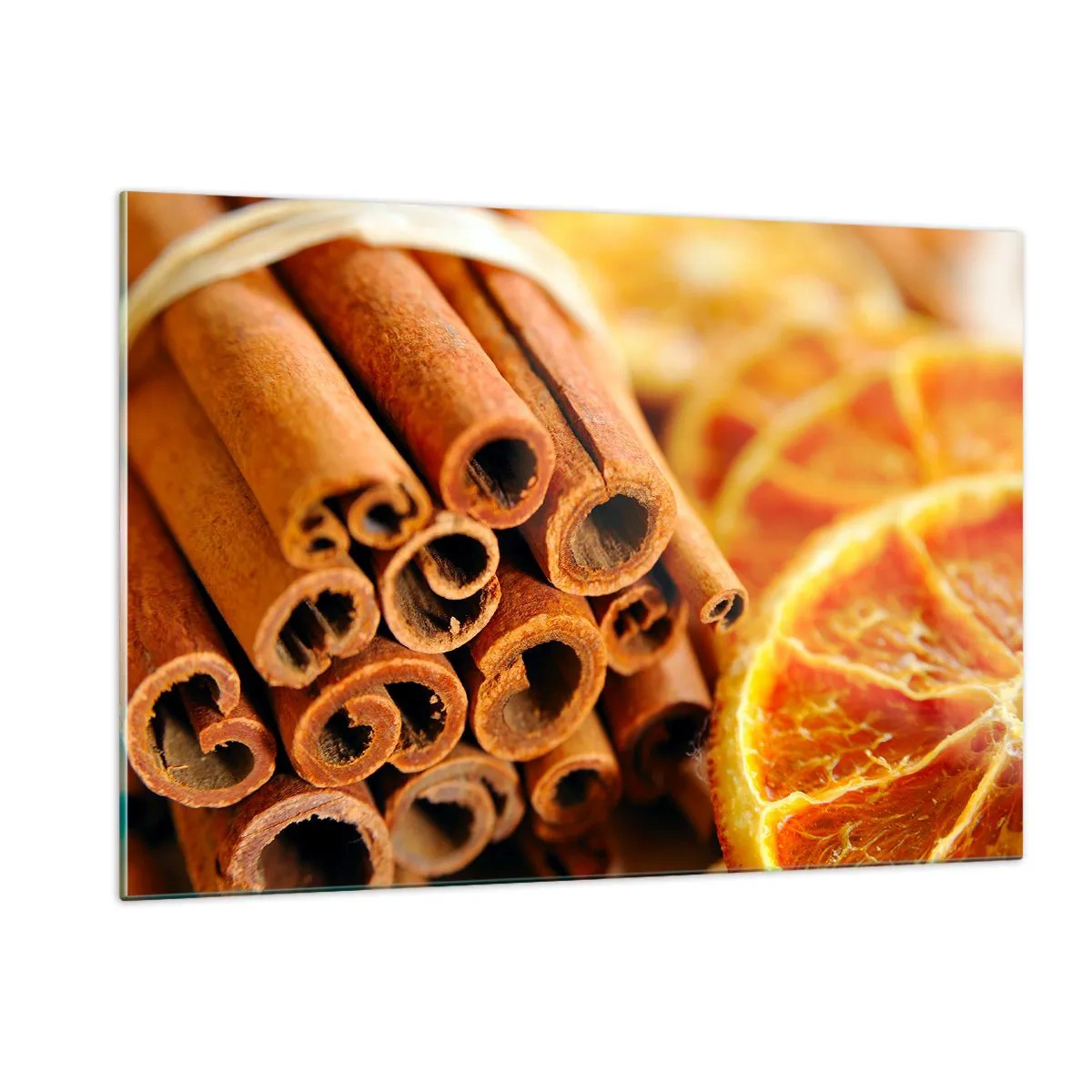 Glastavla - Bild på glas - Känner du deras arom? - 120x80 cm