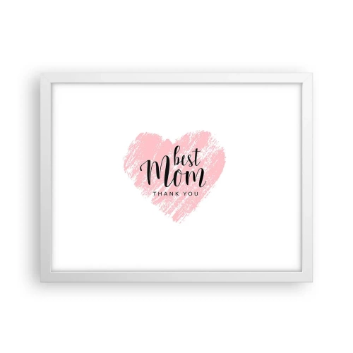 Affisch i vit ram - Alltid rätt ögonblick - 40x30 cm