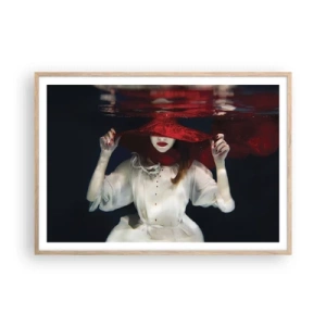 Affisch i ram av ljusek - Konstig fru - 100x70 cm