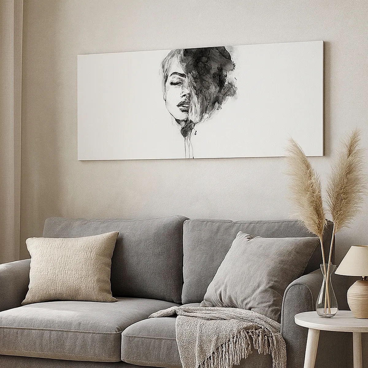 Canvastavla - Bild på duk - Vad flickan drömmer om - 30x30 cm