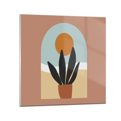 Glastavla - Bild på glas - Små glädje - 50x50 cm