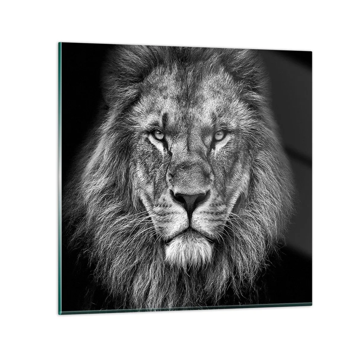 Glastavla - Bild på glas - I kröningskläder - 40x40 cm