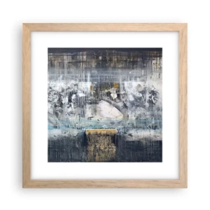 Affisch i ram av ljusek - På is och klumpar - 30x30 cm