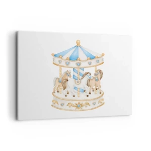 Canvastavla - Bild på duk - En ljuvlig barndom - 100x70 cm