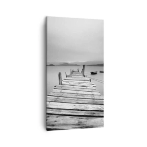 Canvastavla - Bild på duk - Bortom bergen och hav - 45x80 cm