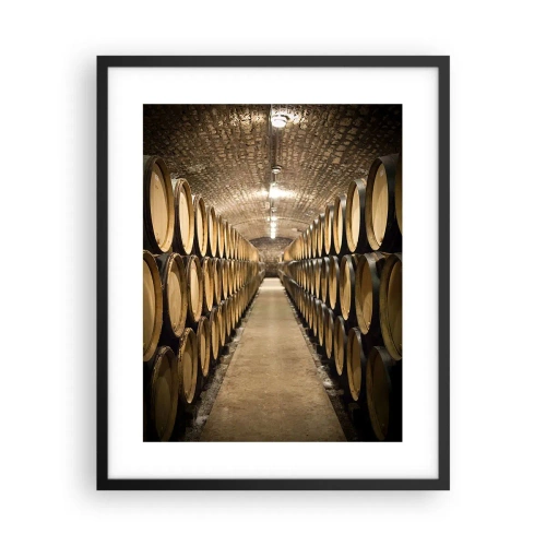 Affisch i svart ram - I en tegelkällare - 40x50 cm